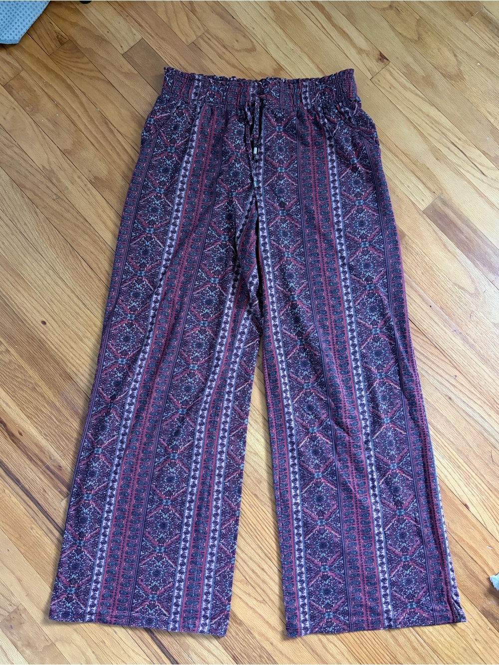 Joe B Boho Printed Wide-Leg Lounge Pants